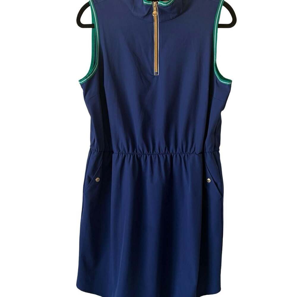 Isaac Mizrahi Live! Clubhouse Quarter-Zip Sleeveless Golf Dress